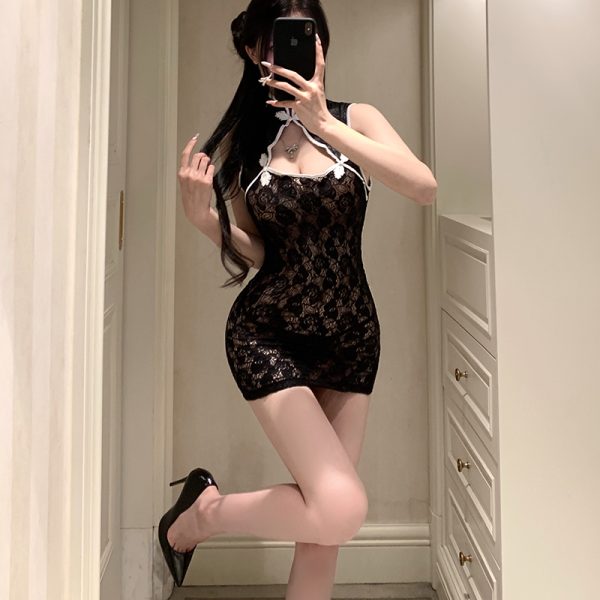 Lace Slit Cheongsam